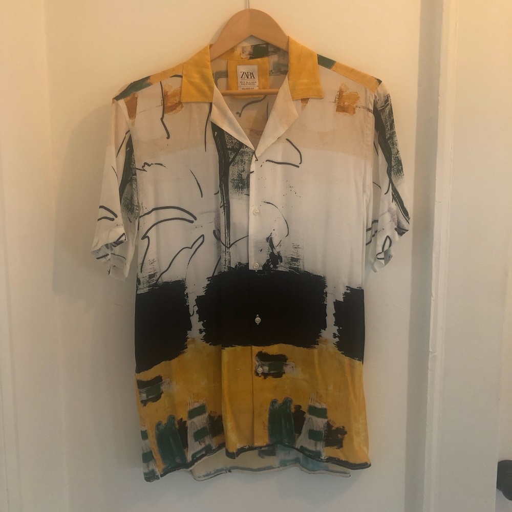 Zara mens button down shirt Medium (BRAND NEW with tags attached)